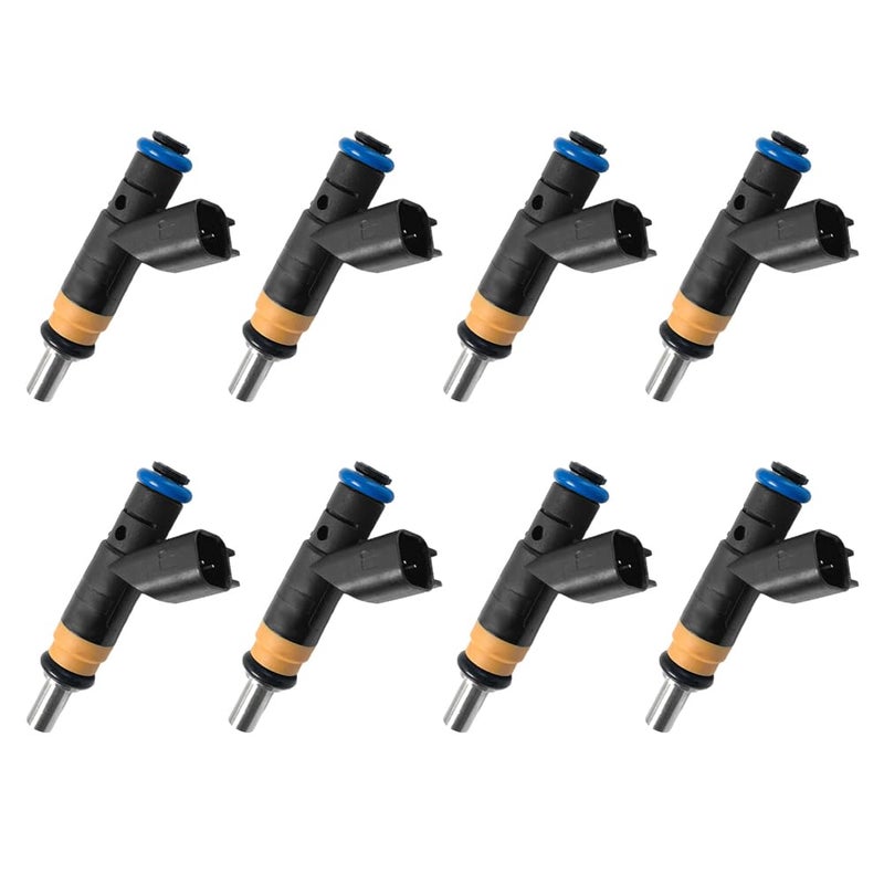 DISJEST 05037479AA Fuel Injector Replacement for Dodge 57L Charger Ram Durango 20082015  Jeep Grand Cherokee  4 Hole Design  Set of 8